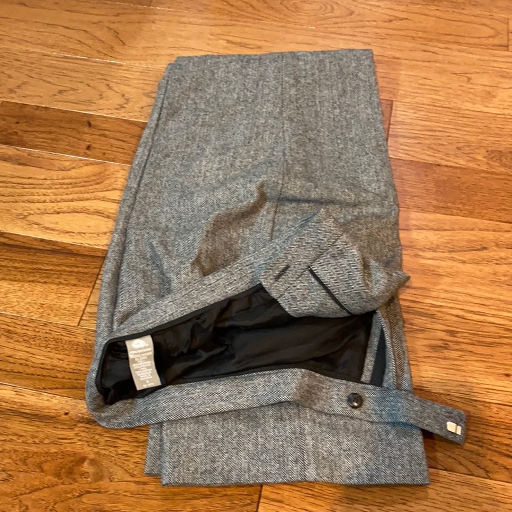 Kate Hill herringbone winter wool pants